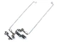 Петлі для HP 17-AK, 17-AK013DX, 17-BS, 17-BS019DX, 17-BS057CL (926527-001). Пара. Ліва + права. (66332) - зображення 1