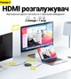 8K HDMI свитч + розгалуджувач двосторонній Bi-Direction Switch на 2 канали Addap HVS-11 2в1: переключатель + комутатор (0279) - зображення 8