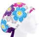 Медицинская шапочка женская HeadwearUniverse универсальная принт Цветы на белом - изображение 1