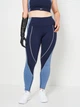Спортивные леггинсы для фитнеса женские Reebok Lux High-Rise Colorblock GR9238 S Вектор синий (4064056910733) - изображение 1