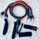 Набор эспандеров для фитнеса многофункциональный 5 жгутов Power Resistance Bands в чехле - изображение 6
