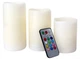 Ночник комплект светодиодных свечей Luma Candles LED свеча - ночник RGB с пультом управления, 3 шт в наборе - изображение 2