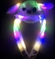 Шапка светящаяся с двигающимися ушами Кролик Pikachu Пикачу белая - изображение 2