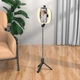 Тримач з кільцевим освітленням HOCO Showfull fill light live broadcast holder Lv03 Plus |BT4.1, 0.95m, LED 9Level| black - изображение 2
