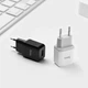 Адаптер сетевой Hoco Micro Cable C22A |1USB, 2.4А| черный - изображение 2