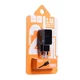 Адаптер сетевой Hoco Micro Cable C22A |1USB, 2.4А| черный - изображение 3