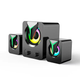 Комп'ютерні колонки F&T FT-25 з RGB підсвічуванням 2.1 9W Black (3_03561) - зображення 4