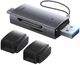 Czytnik kart Baseus Lite Series USB Type-A & Type-C - SD/TF Grey (WKQX060113) - obraz 5