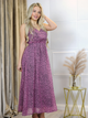 Sukienka letnia damska maxi Merribel Justina S/M Purpurowa (5907621630386) - obraz 3