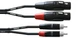 Коммутационный кабель 2хXLR — 2хRCA 1.5м Cordial CIU 1,5 FC - изображение 1