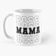 Чашка Керамическая кружка с принтом Мама босс Мama boss для мамы Белая 330 мл - изображение 1