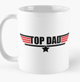 Чашка Керамічна кружка з принтом Top dad для батька Біла 330 мл - зображення 1