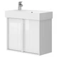 Тумба с умывальником DEVIT Quadra 65x60.1x33см подвесная белая 083065W - изображение 1