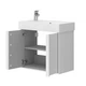 Тумба с умывальником DEVIT Quadra 65x60.1x33см подвесная белая 083065W - изображение 3