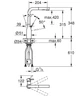 Cмеситель для кухни с выдвижной лейкой GROHE Essence черный латунь 30504KF0 - изображение 2