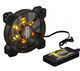 Набор RGB-вентиляторов (3шт) + Fun hub + пульт ДК Frime Iris Flicker KIT - изображение 3
