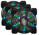 Набор RGB-вентиляторов (3шт) + Fun hub + пульт ДК Frime Iris Flicker KIT - изображение 5