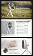 2в1 Вентилятор беспроводной Power Bank Nitecore NEF10 серый (10000mAh подсветка) - изображение 4