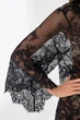 Пеньюар гипюровый длинный German Volf черный one size 100029 - изображение 5