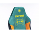 Ігрове крісло для геймерів та роботи Infini Ergo Зелено-жовтий геймерське крісло для дому для офісу - зображення 8