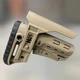 Приклад (база) DLG TBS COMPACT DLG-130-052, Койот, Mil-Spec, з високим підщічником 4 см, антабки (242244) - зображення 1