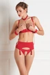 Бюстгальтер без чашки Maison Close 3 Червоний (608000rouge) - зображення 4