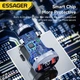 Автомобильное зарядное устройство Essager 80W 2 x USB+Type-C с дисплеем PPS - изображение 4