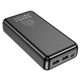 Повербанк на 20000mAh на 2 виходи HOCO Power bank (2USB/Type-C/Micro-USB, 2.1A). Black - зображення 3