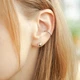 Каффы серебряные серьги, серебро 925 пробы - изображение 2