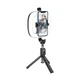 Тримач з кільцевим освітленням HOCO Showfull fill light live broadcast holder Lv03 Plus |BT4.1, 0.95m, LED 9Level| black - изображение 4