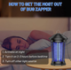 Электрический уничтожитель насекомых 4000V Bug Zapper Jepwe - изображение 6