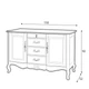 Комод Venezia Bianco Livin Hill 150x92x52 (VENEZIA 803K) 157715 - изображение 2