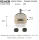 Картридж для смесителя джойстика REMER J50 35мм - изображение 2
