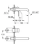 Смеситель для умывальника на два отверстия M-Size Grohe Essence 29192KF1 - изображение 4