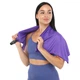 Cпортивное полотенце с чехлом Zelart 4Monster Sport Towel EDT-80 размер 80х40см Purple - изображение 6