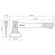 Топор INTERTOOL HT-0256 с ручкой пекан 600 г - изображение 7