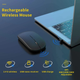 Беспроводная компьютерная мышка Wireless Mouse 2,4G USB на аккумуляторе - изображение 3