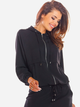 Толстовка на блискавці з капюшоном жіноча Awama A294 106788 L-XL Чорна (5902360539884) - зображення 1