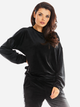 Bluza damska bez kaptura Awama A374 212888 L Czarna (5902360551077) - obraz 1