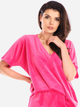 Bluza damska bez kaptura welurowa Awama A416 1132564 One Size Różowa (5902360554795) - obraz 1