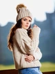 Шапка-бини женская Awama A480 1220701 One Size Beige (5902360565043) - изображение 5