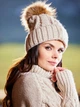 Шапка-бини женская Awama A480 1220701 One Size Beige (5902360565043) - изображение 6