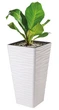 Горшок FormPlastic Sahara slim kwadro-30 белый (3950-011) - изображение 2