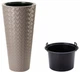 Горшок FormPlastic Makata slim-40 латте (2850-002) - изображение 1