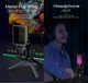 Мікрофон для комп'ютера з RGB підсвічуванням та поп-фільтром ZealSound A68 Конденсаторний мікрофон для пк Для стриму, геймінгу та блогерів 395493027 - зображення 5