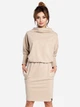 Sukienka tunika damska BeWear B032 86867 2XL-3XL Beżowa (5902041185119) - obraz 1