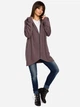 Bluza damska rozpinana streetwear długa BeWear B054 86951 S-M Brązowa (5903068402647) - obraz 3