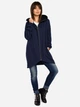 Bluza damska rozpinana streetwear długa BeWear B054 86953 2XL-3XL Granatowa (5903068402685) - obraz 3