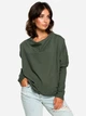 Bluza damska bez kaptura BeWear B094 87117 S-M Zielona (5903068424823) - obraz 1