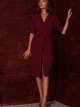 Плаття жіноче Stylove S230 235463 S Бордове (5903068497735) - зображення 4